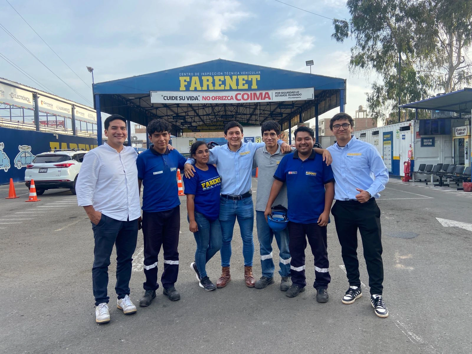 Equipo Farenet en planta de inspección vehicular